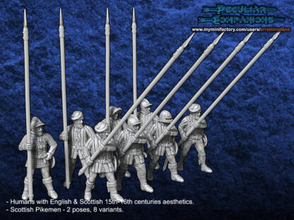 Anglo-Scottish Humans - Scottish Pikemen 28mm - Image 5