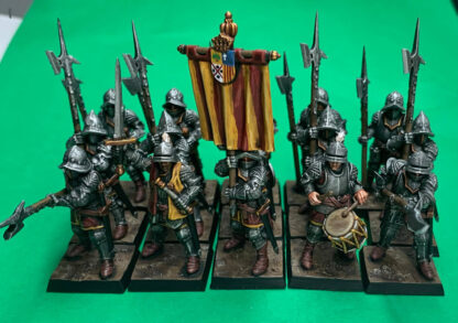 28mm Medieval Spanish Empire Heavy Infantry X8 Reconquista, Wargames etc - Image 3