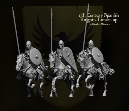 11th Century Spanish Knights with Lances Up by Reconquer Designs 28mm