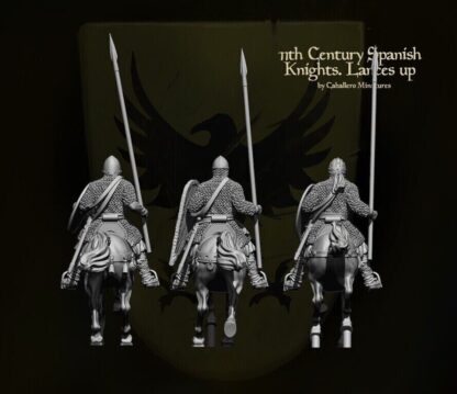 11th Century Spanish Knights with Lances Up by Reconquer Designs 28mm - Image 4