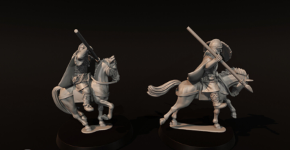 Mounted Vendel Era Armoured Warriors With Spears Set 4 - Medbury 28mm - Image 5