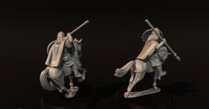 Mounted Vendel Era Armoured Warriors With Spears Set 4 - Medbury 28mm - Image 4