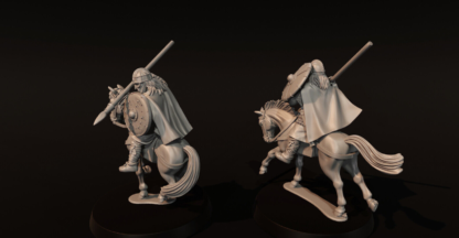 Mounted Vendel Era Armoured Warriors With Spears Set 4 - Medbury 28mm - Image 3