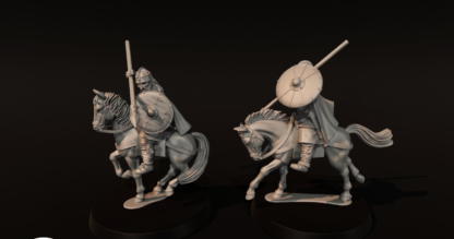 Mounted Vendel Era Armoured Warriors With Spears Set 4 - Medbury 28mm - Image 2