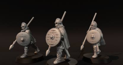 Vendel Era Warriors with Spears Set 1-  Medbury 28mm - Image 2