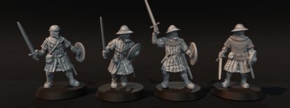 14th Century Scots with Sword and Shield - Medbury 28mm - Image 6