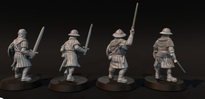 14th Century Scots with Sword and Shield - Medbury 28mm - Image 5