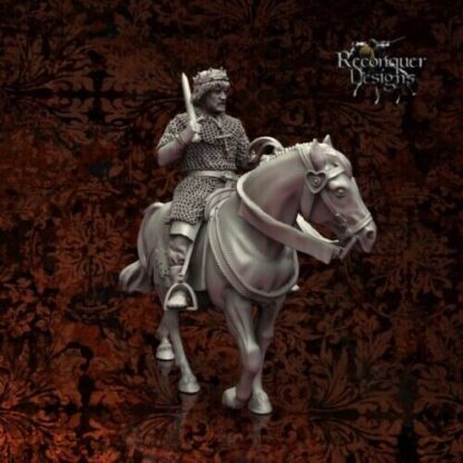 King Sancho IV of Navarra 28mm (1/56) Miniature by Reconquer Designs