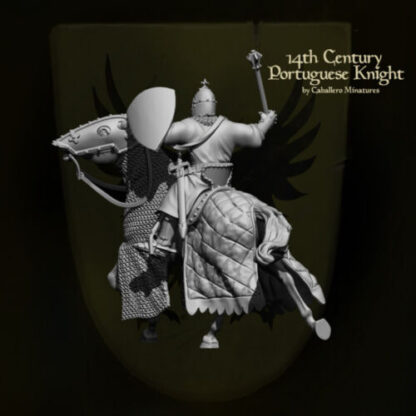 28mm Reconquer Designs 14th Century Portuguese Knight - Image 2