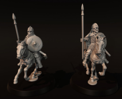 Mounted Vendel Era Armoured Warriors With Spears Set 2 - Medbury 28mm - Image 2