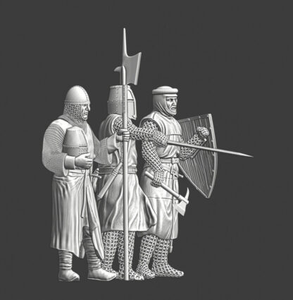 Scandinavian Crusaders 3 Figures -   28mm (1/56)  Wargames & Collectors - Image 4