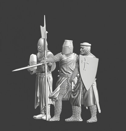 Scandinavian Crusaders 3 Figures -   28mm (1/56)  Wargames & Collectors - Image 5