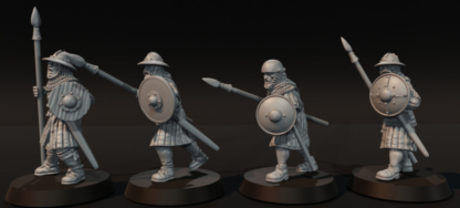 Scots Warriors Spears & Shields 28mm Medieval Bannockburn Wargames Collectors - Image 4