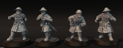 Scots Warriors Spears & Shields 28mm Medieval Bannockburn Wargames Collectors - Image 7