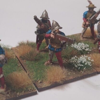 28mm Medieval Spanish Empire Arquebusiers X6 Reconquista, Wargames etc - Image 5