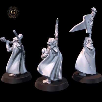 Wood Elf Spearmen Command X3 28mm 1/56 - Image 5