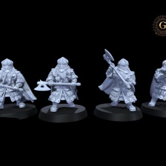 Dwarf Gemwardens X4 ideal MESBG, LoTR, 28mm , Wargames and Collectors.