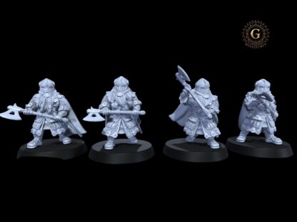 Dwarf Gemwardens X4 ideal MESBG, LoTR, 28mm , Wargames and Collectors.