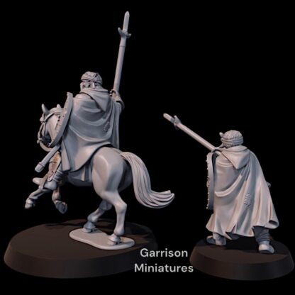 Veteran Arnaudin Captain - 28mm Miniatures ideal for LoTR, MESBG Wargames etc