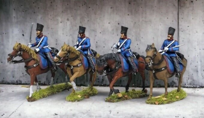 Napoleonic 28mm Prussian Landwehr Dragoons Marching 28mm Waterloo Plancenoit etc - Image 4