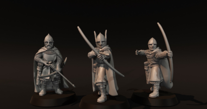 City Guard Archers on Foot - 28mm Medieval LoTR MESBG Wargames Collectors.