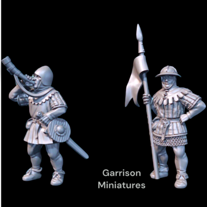 28mm Early C14th Men at Arms Command Wargames & Collectors Miniatures