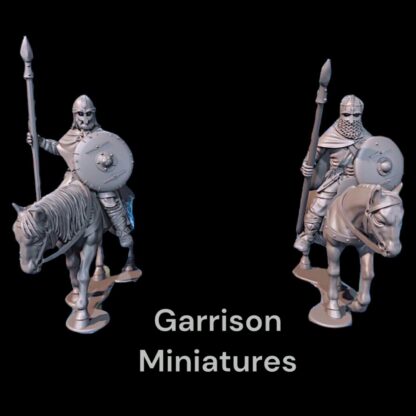 28mm Mtd. Unarmored Vendel Warriors Spears ideal Rohan, Dark Ages Vikings