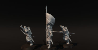 Provincial Archers Banner & Hornblowers - 28mm Medieval, Scots Wars etc - Image 2