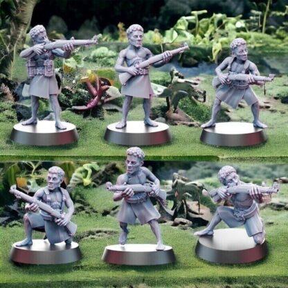 WW2 Papuan New Guinea Infantry Riflemen - Wargames and Collectors 28mm 1/56