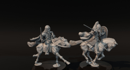 28mm Fyrd Riders with Swords- Ideal for Rohan Saxons Dark Ages Wargames - Image 3