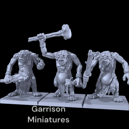 3X Classic Trolls Figures 32mm Ideal Oldhammer, LOTR Wargames and Collectors