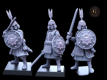 Cathay Jade Warriors Unit Sword & Shield X7 32mm - Image 3