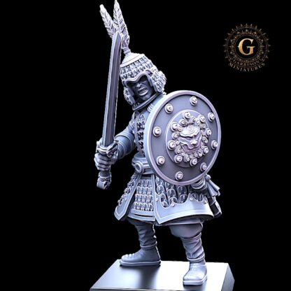 Cathay Jade Warriors Unit Sword & Shield X7 32mm - Image 4