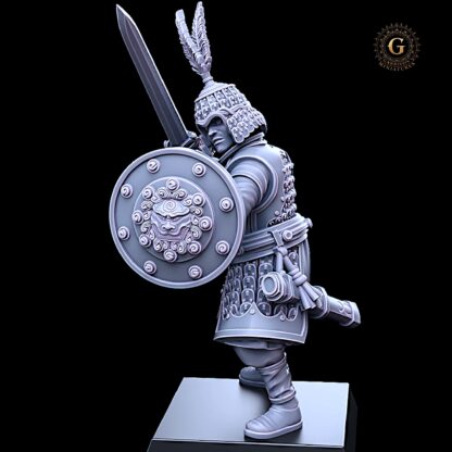 Cathay Jade Warriors Unit Sword & Shield X7 32mm - Image 5